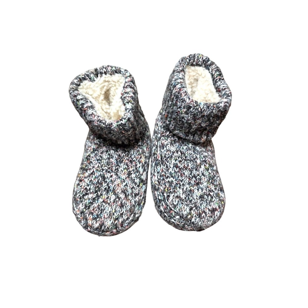 Bombas Youthful Knit Slippers Fleece Lining Non-Slip Soles Size M/ 11-13